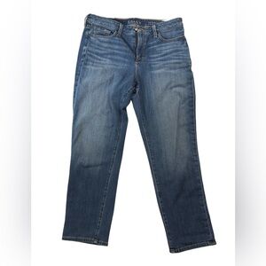 Spanx The Slim-X High Rise Ankle Jeans Medium Wash Slimming Denim Size 29
